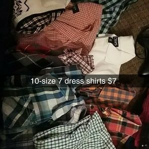 Boys size 7 dress shirts